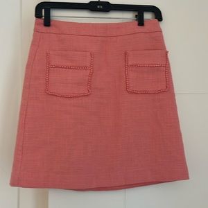 Tweed pink pencil skirt